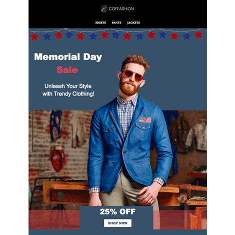 Memorial Day Americana Fashion Sale
